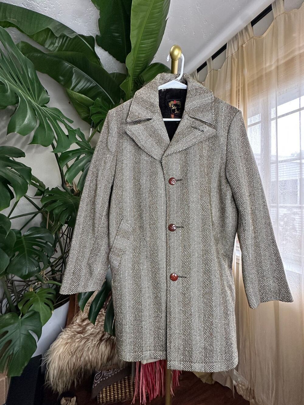 #144 Sir Jac The Crest of Outerwear Tweed Wool Coat (from the boys)